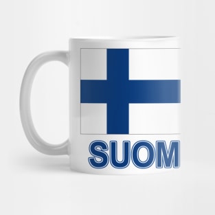 The Pride of Finland - Finnish National Flag Design (Finnish Text) Mug